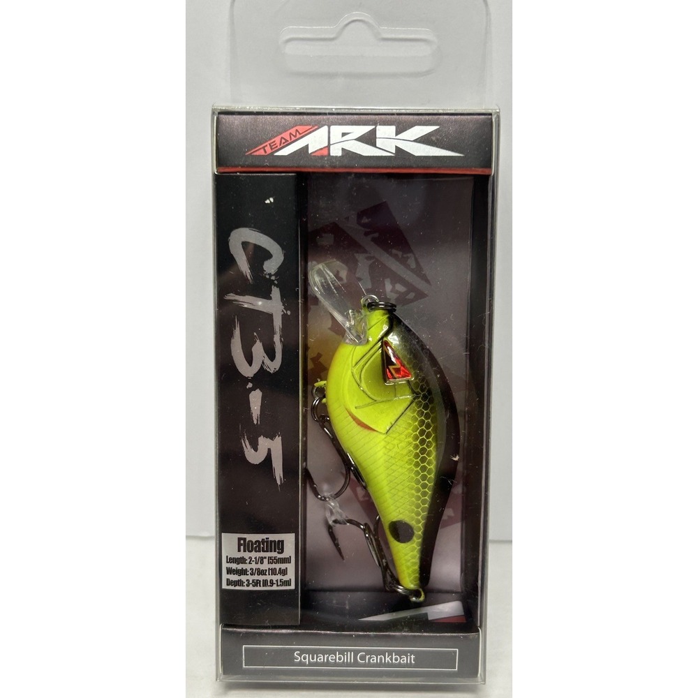 Team ARK‎ CT3-5 Floating Squarebill Crankbait  2 1/8" 3/8 Oz Low Pitch Sound New